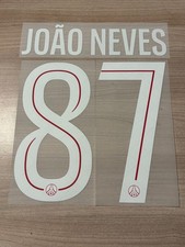 Flocage officiel JOAO NEVES N°87 UEFA PSG 2025/2026 home domicile vendeur pro