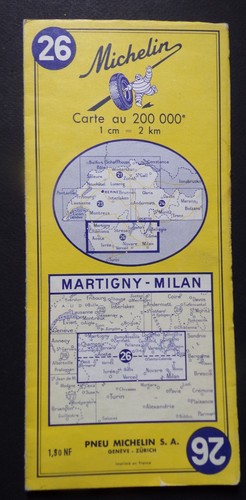Carte michelin 26 martigny - §,