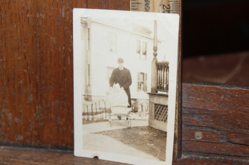 Vintage photo 1920 man with - vintage,