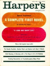 RARE First Novel By Reynolds Price "A Long and Happy Life"Harper's Promo Signed!