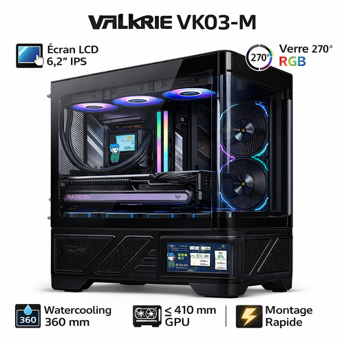 Boîtier gaming valkyrie - boîtier, pc