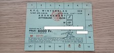 Billet 1987/88 KFC Winterslag