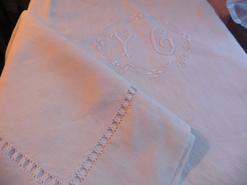 Ancien drap pur - ancien, lin