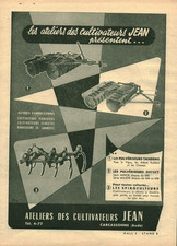 Publicité ancienne ateliers cultivateurs  matériel agricole 1955 issue magazine