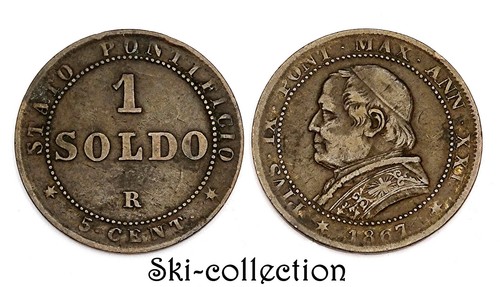 Soldo 1867 r - (5,
