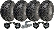 22x11.00-8 Double Essieu Utility Atv Remorque Kit Roues Hub & & Attelage 1800kgs