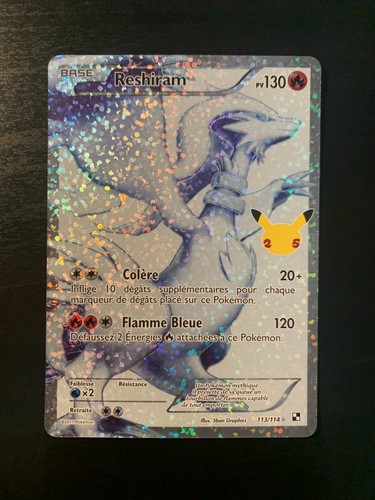 Carte pokémon reshiram - carte, :