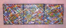 Tableau Triptyque Acrylique
