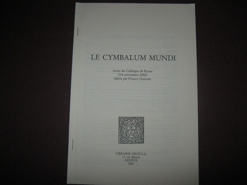 Cymbalum mundi actes du - le,