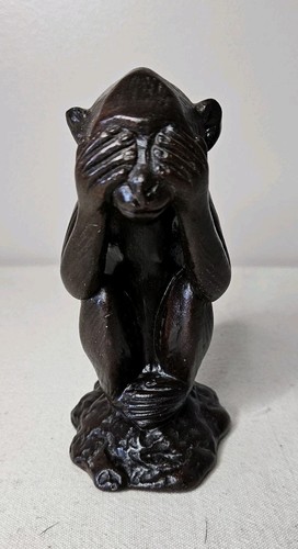 Sculpture terre cuite singe - terre,