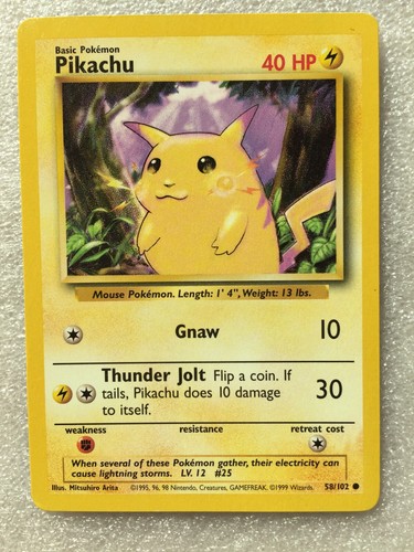 Pikachu 102 yellow cheeks - 58/102,