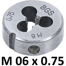 Filière à main M6 x 0,75 | Pas fin de 75 métrique