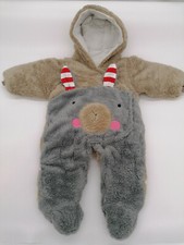 Cosy Fluffy Donkey Baby Costume avec capuche 6 mois