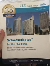 CFA Exam Prep 2016 Level II Book 1, Kaplan Schweser