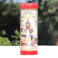Boîte publicitaire biscuits Lefevre-Utile LU en tôle modèle Exposition 1900