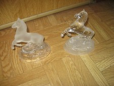 2 chevaux en cristal