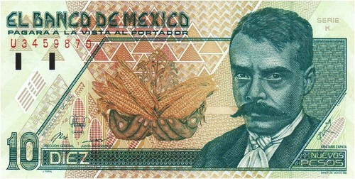 Mexico mexique nuevos pesos - 10,
