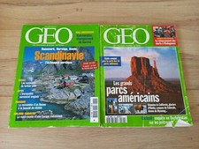 Lot De 2 Magazines Geo Avril 1995 Et Avril 2004 Les Grands Parcs Americains...