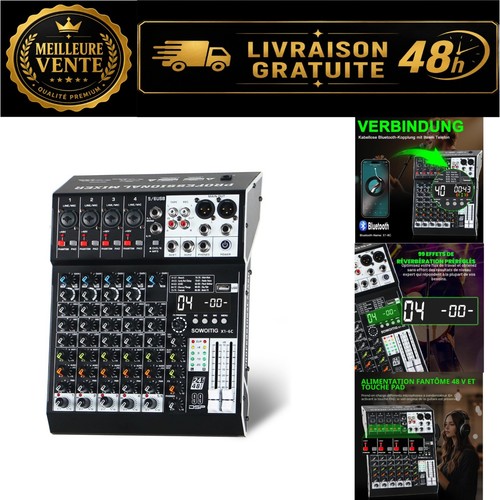 Console mixage audio 6 - audio,