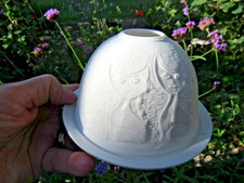 Photophore Lithophanie - Biscuit Porcelaine Collection Chat Rosina Wachtmeister