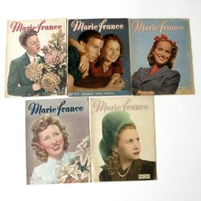 lot 5 revues anciennes Marie