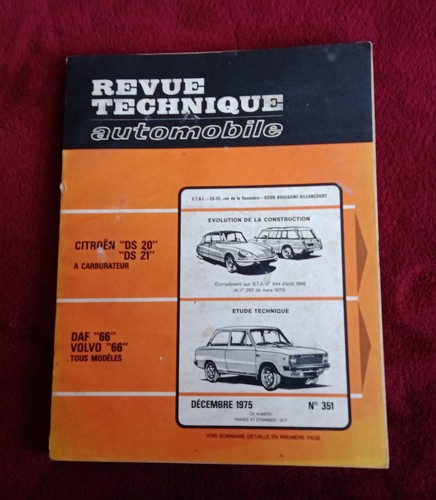 Revue technique automobile - revue,