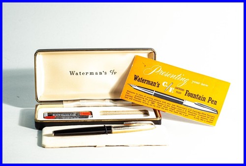 1960er 18k plume - f, waterman