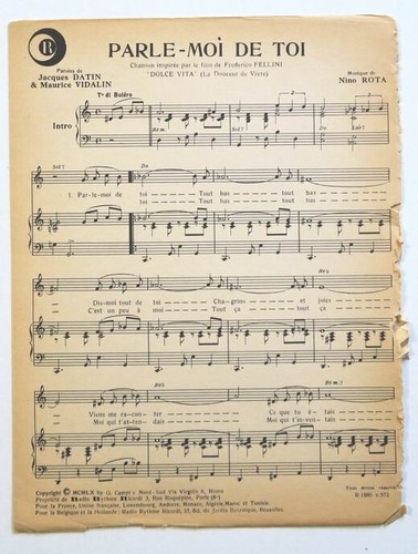 Partition sheet music nino - partition,
