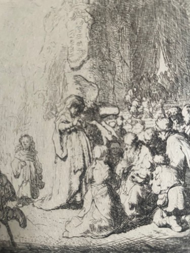 Eau forte après rembrandt - eau-forte,