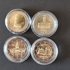 LOT 4 PIECES 2 EUROS COMMEMORATIVES ALLEMAGNE REF17277J