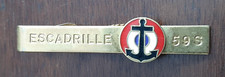 Escadrille 59 S Hyères Pince à Cravate Pilote AÉRONAVALE MARINE ORIGINAL VINTAGE