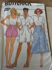 3830 PATRON BUTTERICK VINTAGE 3 CREATIONS SHORT BERMUDA JUPE  36 AU 40 