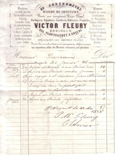 Angers facture victor - -,