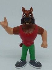 ANCIENNE FIGURINE PVC BASKET FEVER CHIEN JOUEUR DE BASKET