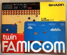 CONSOLE NINTENDO SHARP TWIN FAMICOM COMPLÈTE AN-500B CIB OVP - Courroie changée