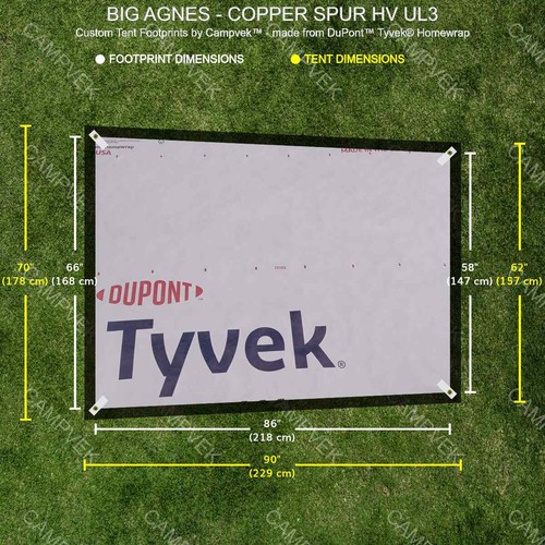 Tyvek footprint for - tyvek, big