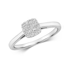 Bague Femme Or Blanc 9 k/carat