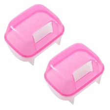 2X Rose Blanc Petits Hamsters
