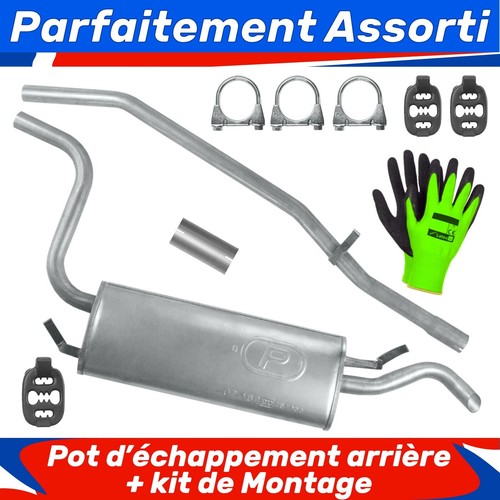 Pot échappement arrière - d’échappement,
