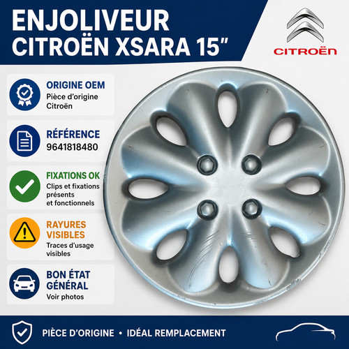 Enjoliveur origine citroën - enjoliveur,