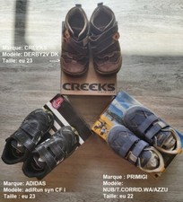 Lot 3 paires chaussures enfant Garçon (taille 22 et 22) : ADIDAS CREEKS PRIMAGI