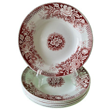 6 petites assiettes creuses U & Cie Sarreguemines Jardinière Terre de fer 21 cm