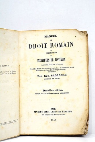 Manuel droit romain - de,