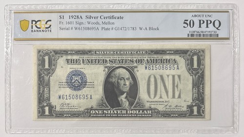 Billete dólar año 1928 - 1,