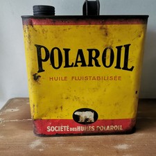 Ancien Bidon Huile 5 litres POLAROIL / RÉF A535