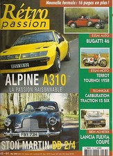 RETRO PASSION 163 ALPINE A310 ASTON MARTIN DB2/4 BUGATTI 46 LANCIA FULVIA COUPE