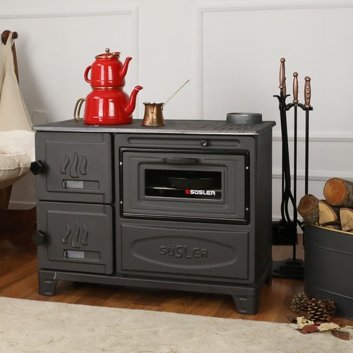 Poêle bois cuisinière - bois,,