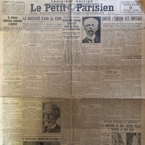 Journal petit parisien - journal,
