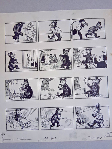 Planche originale non - planche, de