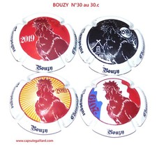 Série de 4 capsules de Champagne - BOUZY N°30 au 30.c
